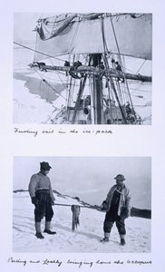 Haut : Enroulement de la voile du 